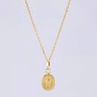 Set Cadena Aro Seguido + Dije Virgen De Guadalupe / 1 g / 17 3/4 in Oro Amarillo 18K