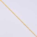 Set Cadena Aro Seguido + Dije Virgen De Guadalupe / 1 g / 17 3/4 in Oro Amarillo 18K