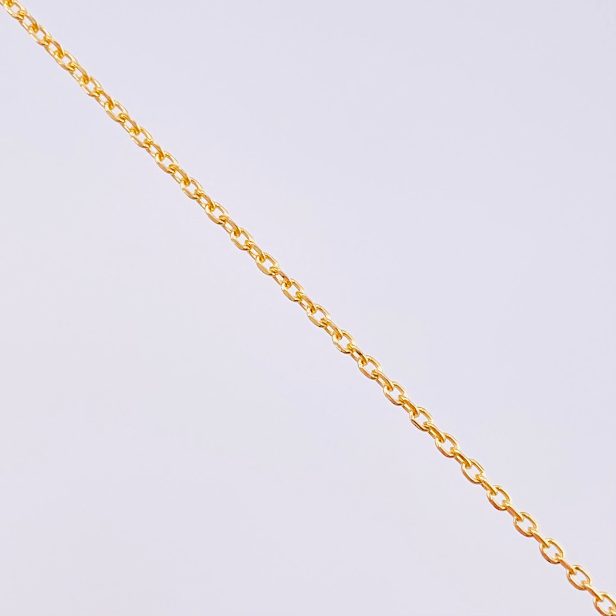 Set Cadena Aro Seguido + Dije Virgen De Guadalupe / 1 g / 17 3/4 in Oro Amarillo 18K