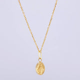 Set Cadena Aro Seguido + Dije Virgen De La Milagrosa / 1.05 g / 17 3/4 in Oro Amarillo 18K