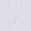 Classic Link Chain Set + Cross Pendant / 0.95 g / 17 3/4 in 18K Yellow Gold