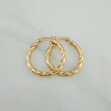 Candongas Lupe 1.7gr / 1 in / Oro Amarillo 18K &