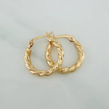 Candongas Angi 1.85gr / 1 in / Oro Amarillo 18K $