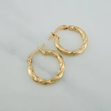 Candongas Lupe 1.7gr / 1 in / Oro Amarillo 18K $