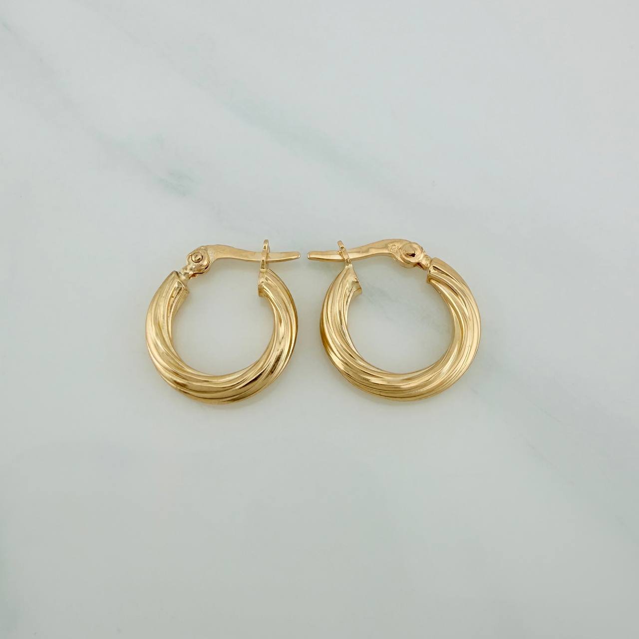 Candongas Mary 1.25gr / 3/4 in / Oro Amarillo 18K $