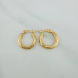 Candongas Mary 1.25gr / 3/4 in / Oro Amarillo 18K $