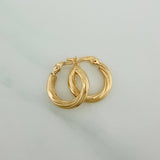 Candongas Mary 1.25gr / 3/4 in / Oro Amarillo 18K $