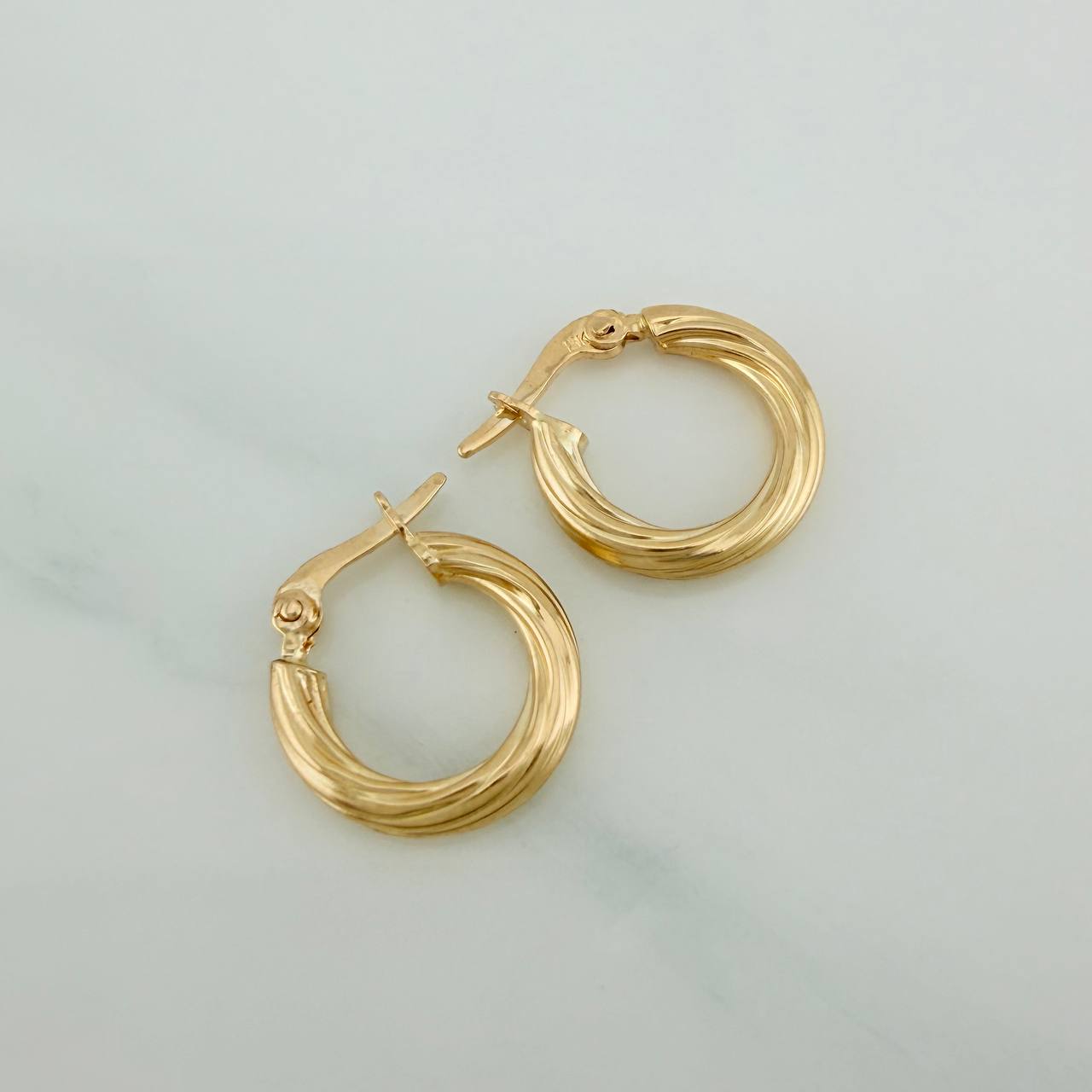 Candongas Mary 1.25gr / 3/4 in / Oro Amarillo 18K $