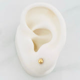 Stud Earrings Medium Bead 0.65 g / in / 4 mm Yellow Gold 18K