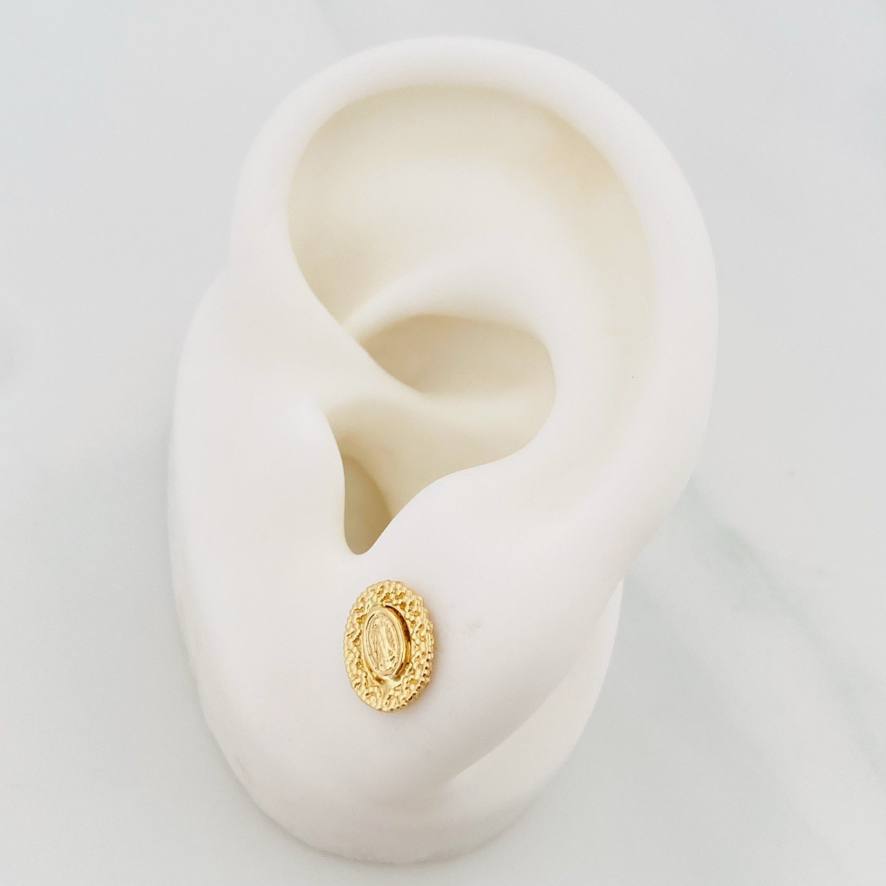 Topos Virgen Guadalupe 1.25 g / in / 7.4 mm Oro Amarillo 18K