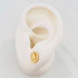 Topos Virgen Guadalupe 1.25 g / in / 7.4 mm Oro Amarillo 18K