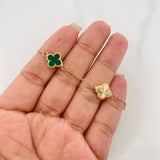 Classic Link Bracelet Clover 3.6 g / 7 1/4 in / 1.3 mm Yellow Gold 18K