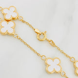 Classic Link Bracelet Clover 3.65 g / 7 1/2 in / 1.3 mm Yellow Gold 18K