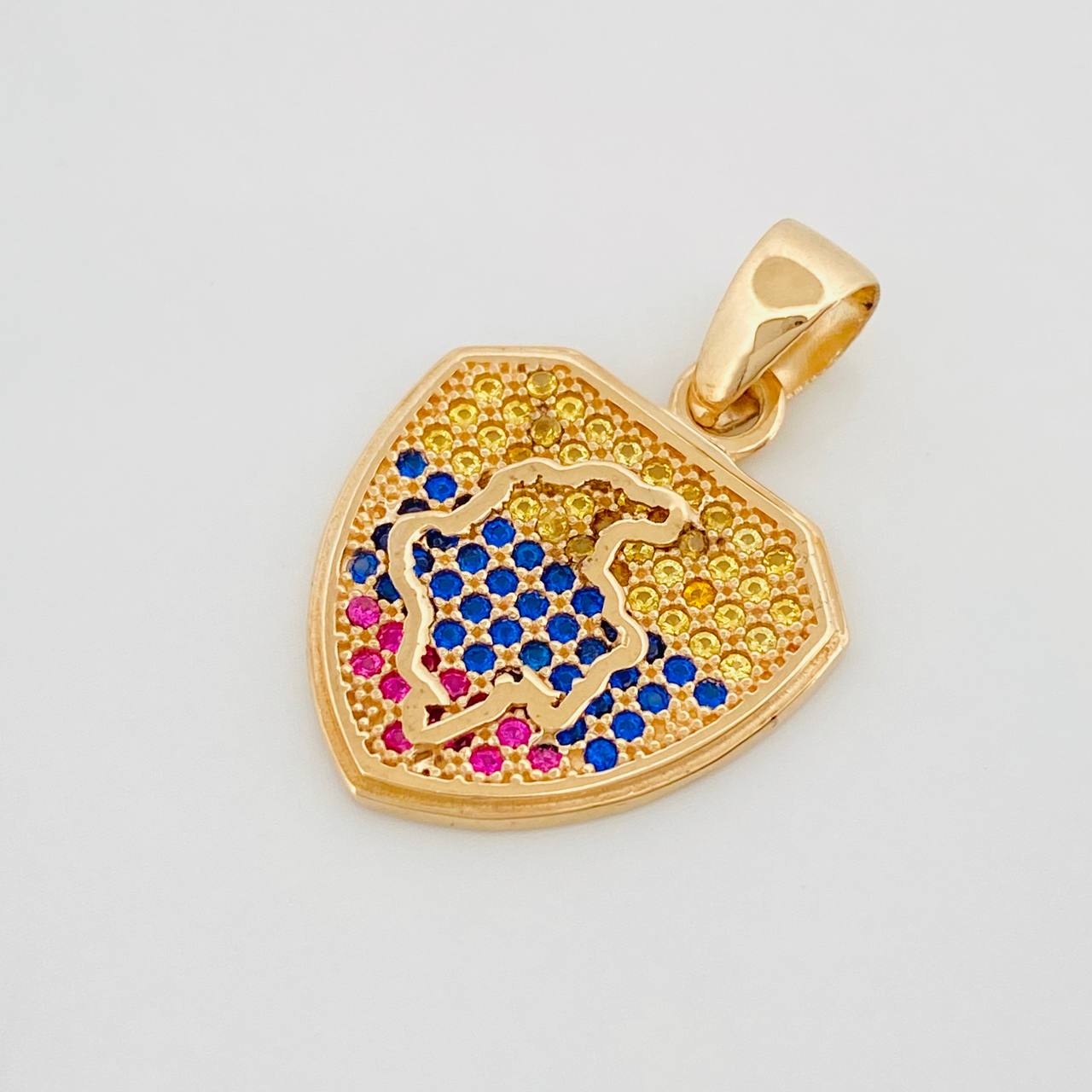 Dije Mapa Colombia 2.75g / 1 in Oro Amarillo 18K