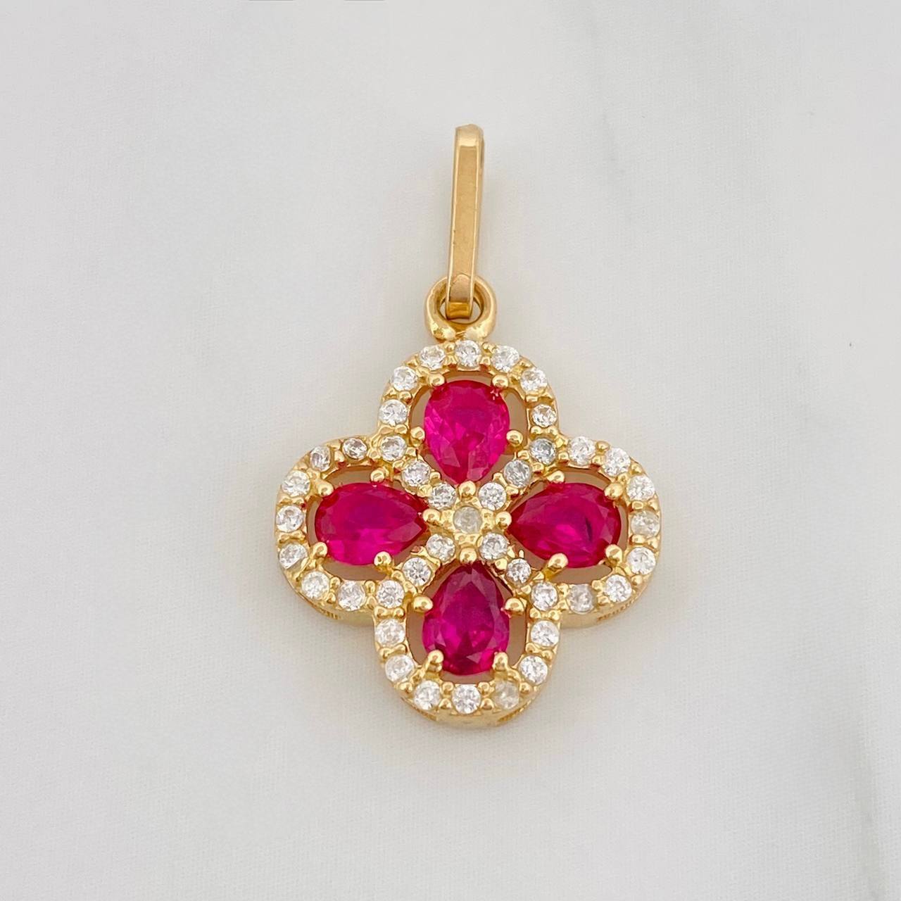 Dije Trebol 1.7 g / 1 in Oro Amarillo 18K
