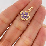 Dije Trebol 2.8 g / 1 in Oro Amarillo 18K