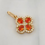 Dije Trebol 1.7 g / 3/4 in Oro Amarillo 18K