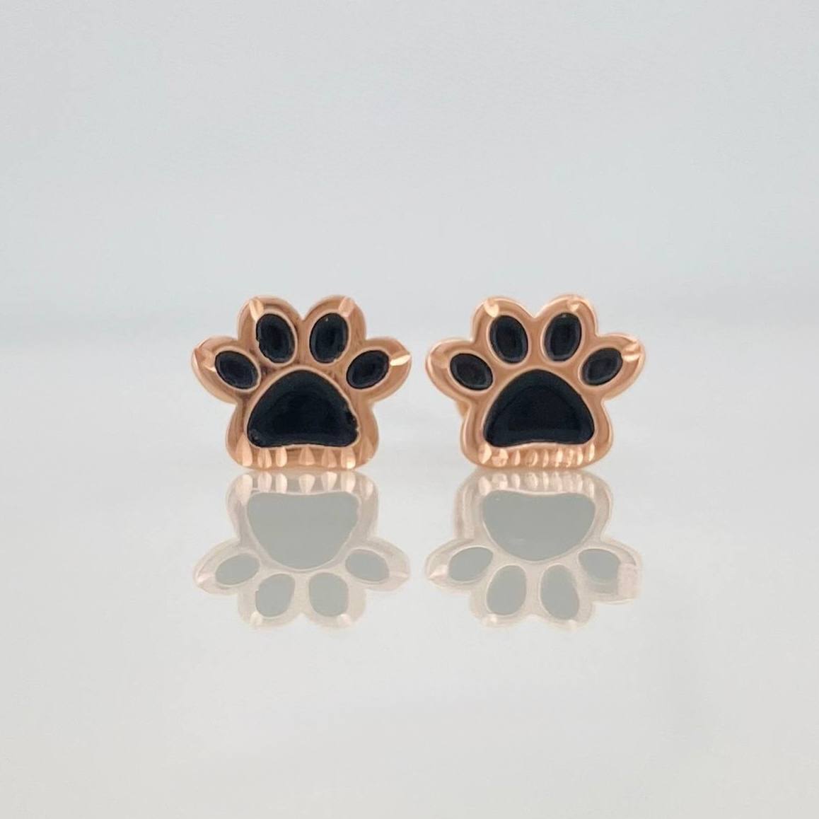 Stud Earrings Huellas 0.8 g / in / 8.42 mm Rose Gold 18K