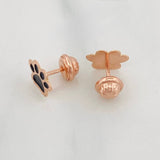 Stud Earrings Huellas 0.8 g / in / 8.42 mm Rose Gold 18K