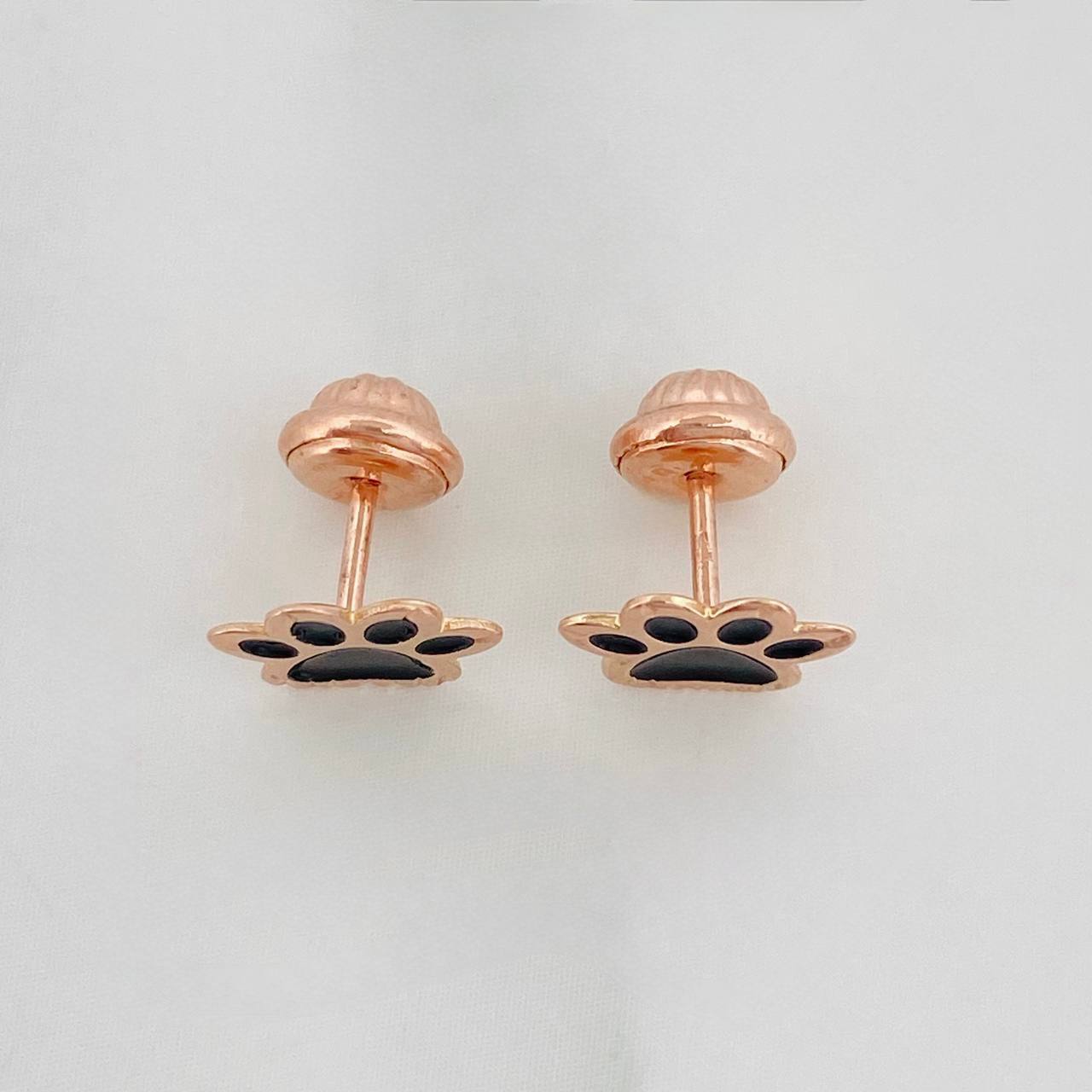 Stud Earrings Huellas 0.8 g / in / 8.42 mm Rose Gold 18K