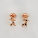Topos Jirafas 0.8 g / in / 5.35 mm Oro Rosa 18K