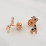 Topos Jirafas 0.8 g / in / 5.35 mm Oro Rosa 18K