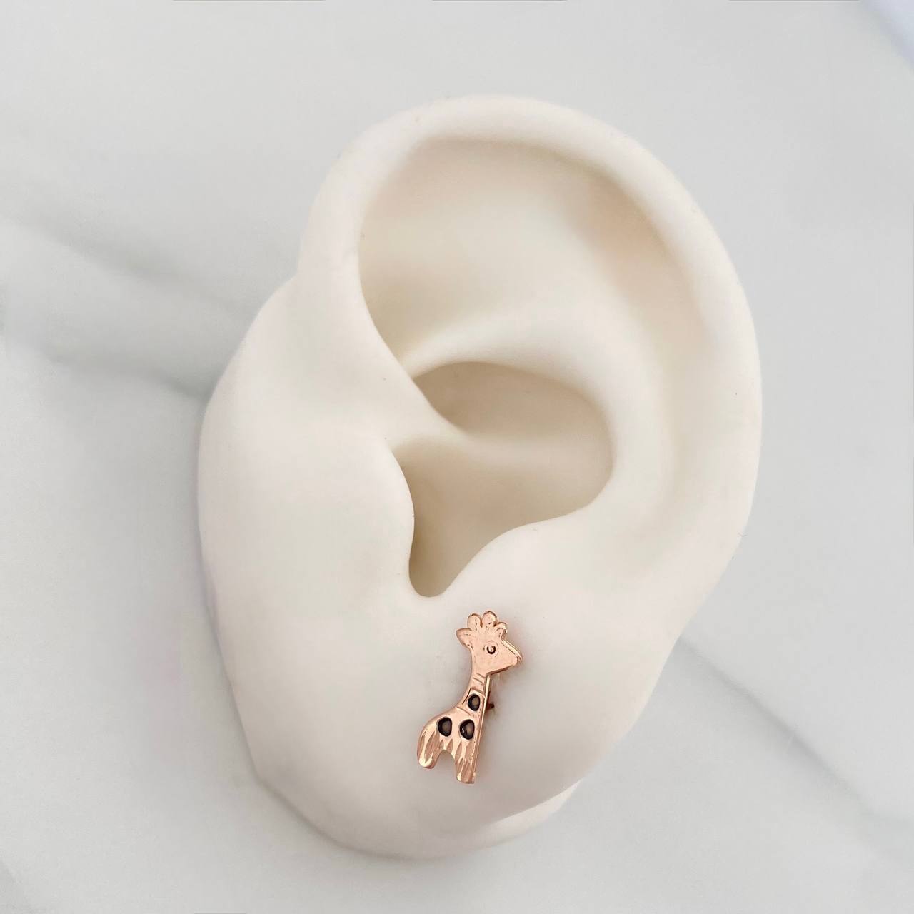 Topos Jirafas 0.8 g / in / 5.35 mm Oro Rosa 18K