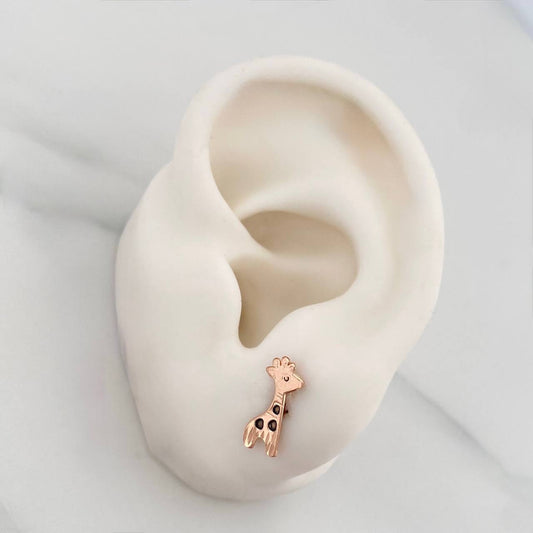 Topos Jirafas 0.8 g / in / 5.35 mm Oro Rosa 18K
