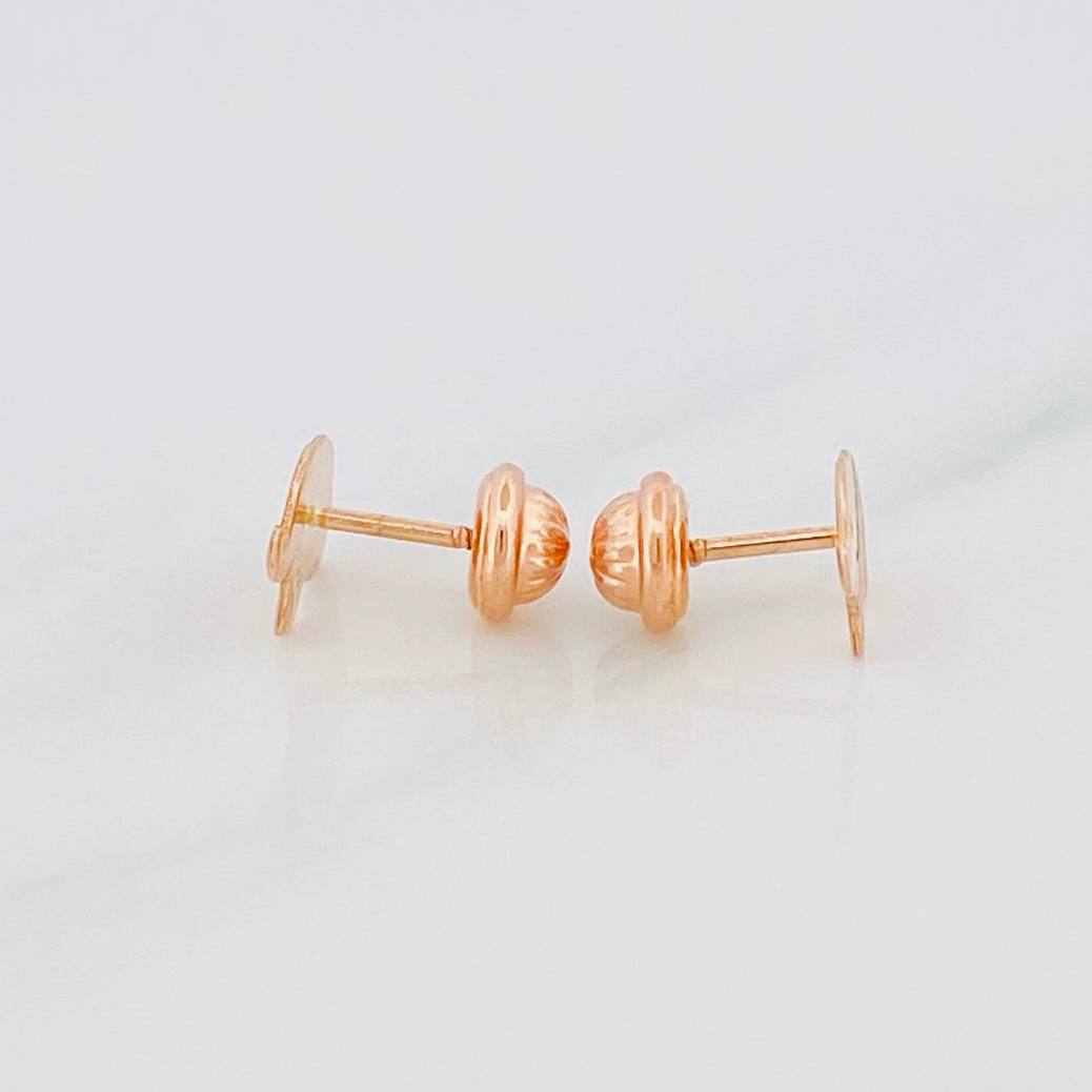 Stud Earrings Elephants 0.95 g / in / 9.75 mm Rose Gold 18K