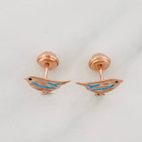 Topos Pajaros 0.85 g / in / 10.75 mm Oro Rosa 18K