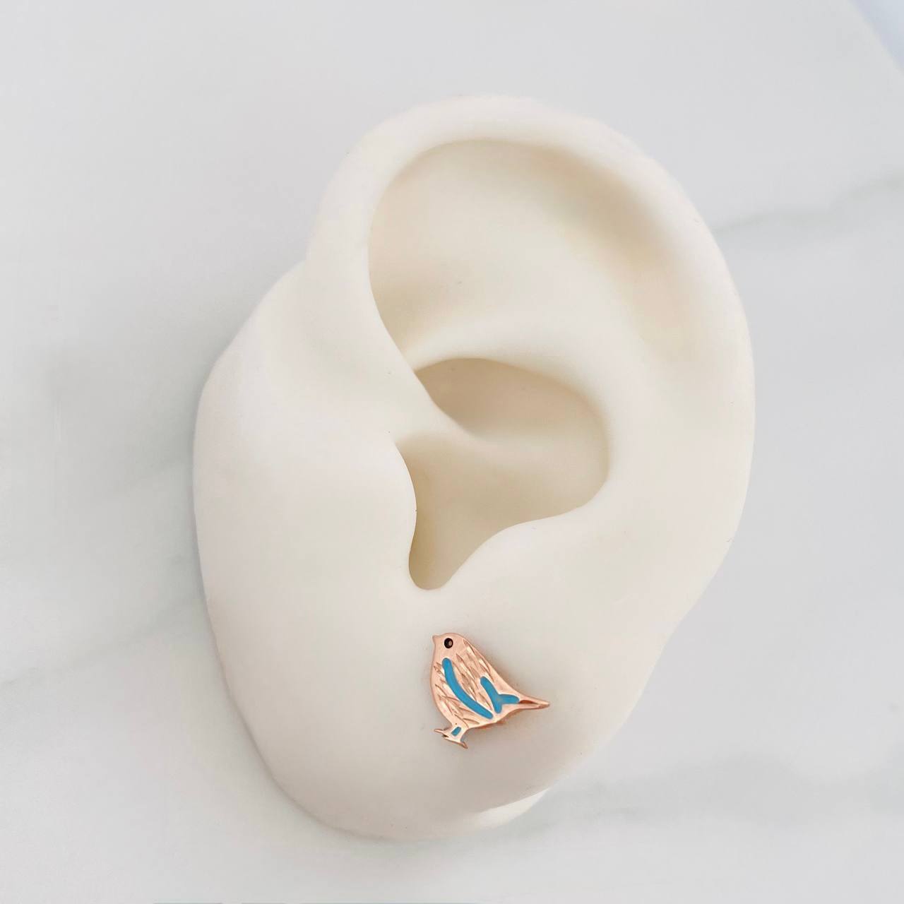 Topos Pajaros 0.85 g / in / 10.75 mm Oro Rosa 18K
