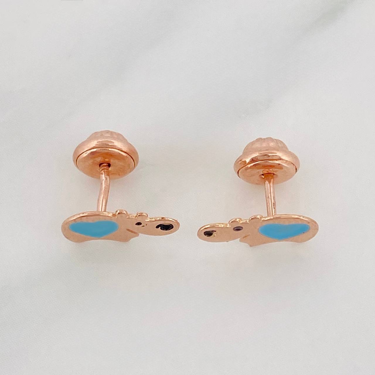 Topos Hipopotamos 0.8 g / in / 9.6 mm Oro Rosa 18K