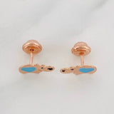 Topos Hipopotamos 0.8 g / in / 9.6 mm Oro Rosa 18K