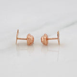 Stud Earrings Bees 0.85 g / in / 8.24 mm Rose Gold 18K