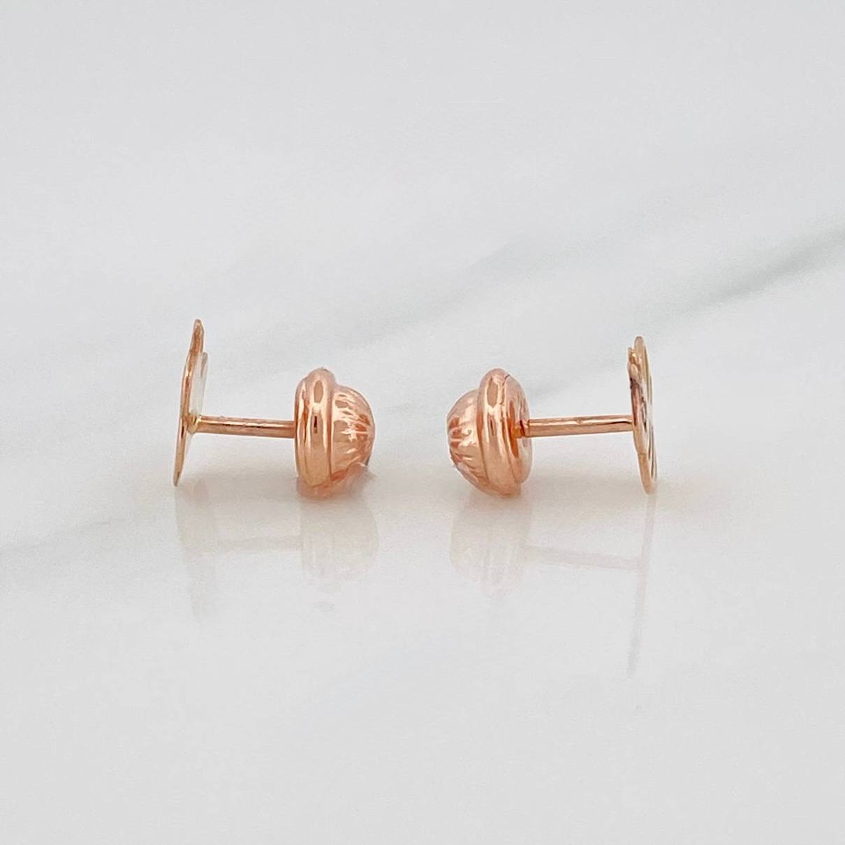Topos Abejas 0.8 g / in / 8.05 mm Oro Rosa 18K