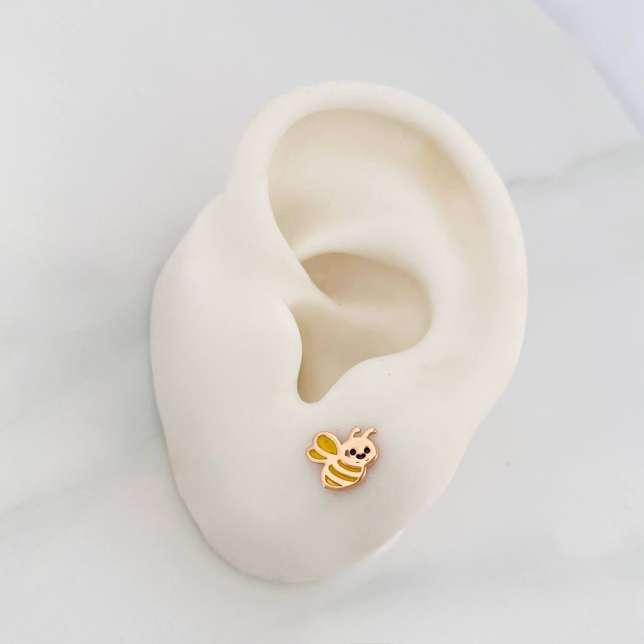 Topos Abejas 0.8 g / in / 8.05 mm Oro Rosa 18K