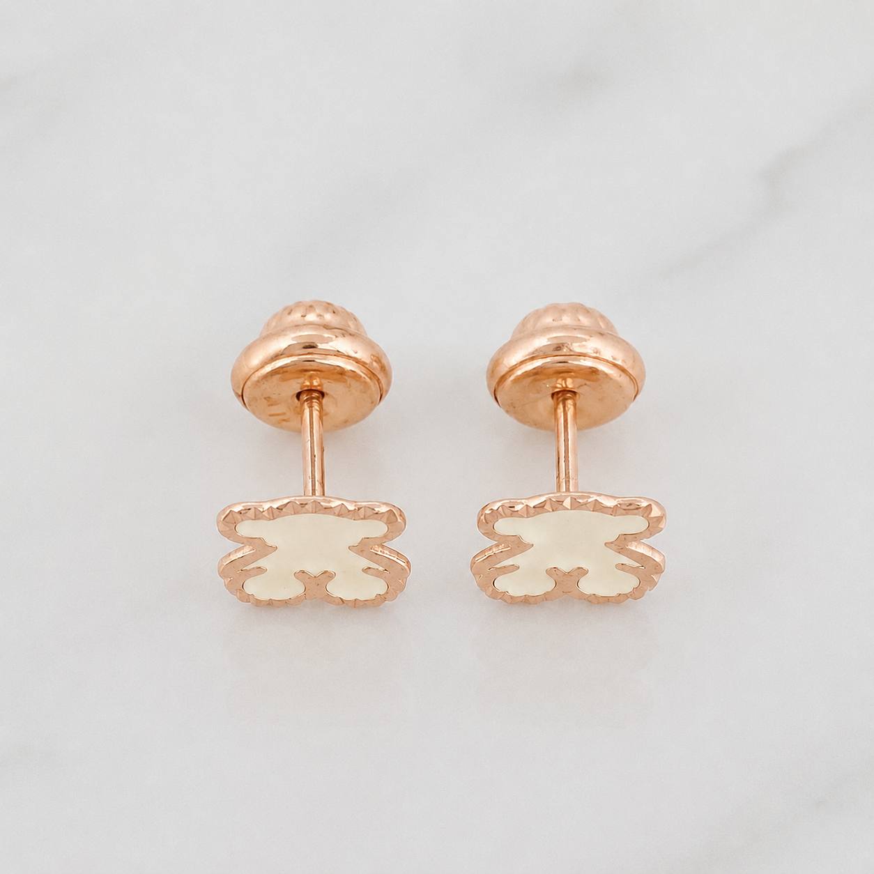 Topos Oso Ts 0.75 g / in / 6.66 mm Oro Rosa 18K