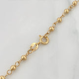 Rosary Miraculous Virgin Cross 7.15 g / 18 1/2 in / 4 mm-3 mm Yellow Gold 18K