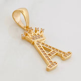 Dije Corona Letra A 1.7 g / 1 in Oro Amarillo 18K