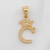 Dije Corona Letra C 1.45 g / 1 in Oro Amarillo 18K