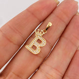 Dije Corona Letra B 1.55 g / 1 in Oro Amarillo 18K