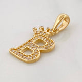 Dije Corona Letra C 1.6 g / 1 in Oro Amarillo 18K
