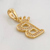 Dije Corona Letra C 1.6 g / 1 in Oro Amarillo 18K