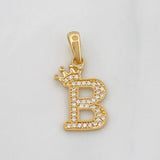 Dije Corona Letra C 1.6 g / 1 in Oro Amarillo 18K
