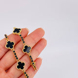 Pulso Trebol Negro 18.05 g / 7 1/2 in / 3.1 mm Oro Amarillo 18K