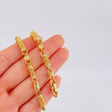 Pulso Rústico Malla Cilíndrica 20 g / 8 1/4 in / 5,7 mm Oro Amarillo 18K