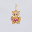 Dije Oso Articulado Corazón 4.5 g / 1 in Oro Amarillo 18K