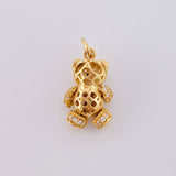 Dije Oso Articulado 2.55 g / 3/4 in Oro Amarillo 18K