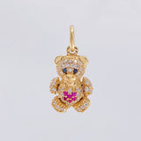 Dije Oso Articulado Corazón 2.65 g / 3/4 in Oro Amarillo 18K