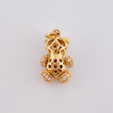 Dije Oso Articulado Corazón 2.55 g / 3/4 in Oro Amarillo 18K